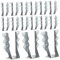 jojofuny 20pcs Wood Hurricane Ties: 2 X 6 Inch Joist Hanger - Galvanizing Face Mount Rafters Tie Brackets for Wood Deck Pergola Hardware, Silver