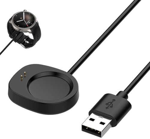 Cable de Carga USB Cargador para smartwatch Compatible con Amazfit Balance A2286 Balance2 T-Rex 3 Cable de Repuesto portátil de Carga rápida con transmisión de Corriente Estable Accesorio para Reloj