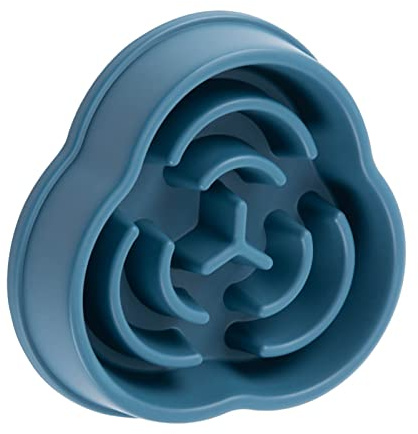 Xiuganpo Pet Puzzle Slow Feeder Napfschutz, Magen-Darm-Gesundheit, Einzigartige Form, Langsames Füttern Fördert die Verdauung bei Aufgeblähten Haustieren (Blue)