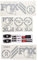 Ecoshirt Sticker Fork Fox 32 Am62 Aufkleber Decals Autocollants Adesivi Forcela Gabel Fourche, Silber