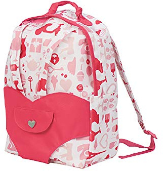 Our Generation Backpack Hop on Carrier – Zaino per Bambole e Bambine, Colore Stampa per Feste, BD37237Z