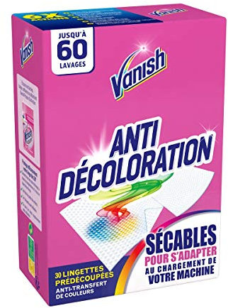 Vanish Pack de 30 Lingettes Anti Décoloration