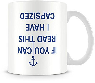 Behind The Glass - Capsized - Printed Funny Mug - Great Gift/Present Idea, Ceramic, 11fl.oz.