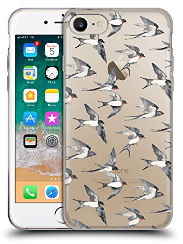 Head Case Designs Offizielle Micklyn Le Feuvre Schwalben Tiere 2 Soft Gel Handyhülle Hülle kompatibel mit Apple iPhone 7/8 / SE 2020 & 2022