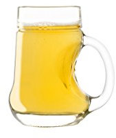 Stölzle Lausitz Mostkanne Birne Trinkgläser Set 250 ml / 6er Set Gläser mit Henkel/Glaskrug geeignet als Limonadengläser, Bowlegläser, Eistee Gläser, Weinschorle Gläser und für Obstweine