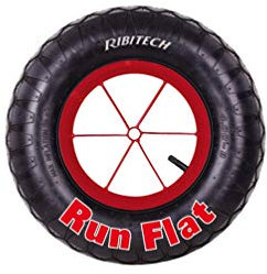 Ribimex PRR400RF Roue gonflable Run Flat brouette, noir