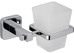 Croydex Flexi-Fix Camberwell Tumbler and Holder, Screw or Glue