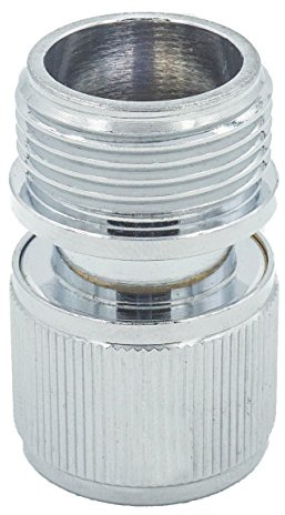 SpiceFlow Schnellverbinder f. 3/4 AG Schläuche [ohne Wasserstop] Chrom/Messing 1/2 Gardena kompatibel