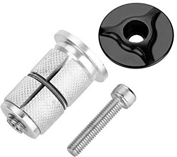 Tbest steuersatz Expander,Carbon Gabel Expander,Fahrrad 1 Expander,Fahrrad Headset Stem Top Aluminiumlegierung Mountainbike Headset Vorbau Kompressor Expander Stecker für BMX