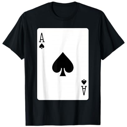 T-Shirt Ace Of Spades Spielkarte Halloween-Kostüm T-Shirt