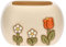 THUN, Cachepot in Ceramica Decorata a Mano con Iconica Decorazione Floreale Thun, Linea happy Country, 24x23.7x15 cm h