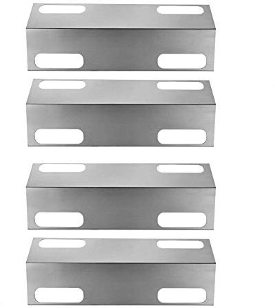 LOKHING BBQ Gas Grill Replacement Parts for Ducane Affinity Series 3073101, 3200, 3400, 4100, 4200 and Others, 39CM 99351 Stainless Steel Heat Shield Plate Tent Deflector BBQ Burner Cover Flame Tamer