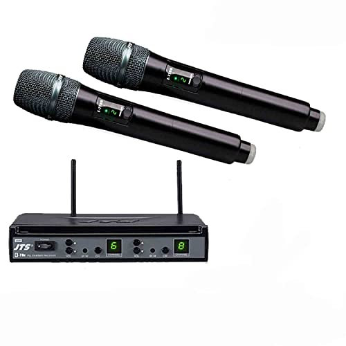 JTS E-7DU - E-7THD Sistema Microfonico Palmare Wireless Dual Freq.690-726MHz UHF PLL, Nero