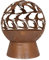 La Hacienda Swallows Globe Rost Feuerkorb Feuerkorb - Feuerkorb für den Garten - Feuerstelle - Feuerschale Feuerkorb aus stabilem Stahl - 50x50x61 cm
