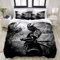 WZSZSA Bettwäsche Set 135x200cm 3D Druck Bettbezug Schwarzer Samurai mit Reißverschluss Mikrofaser Bequeme Hypoallergener Bettbezüge 3 Teilig und 2 Kissenbezug