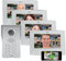 ELRO DV477IP4 WiFi IP Video Türsprechanlage-4-Familien-mit 4X 7-Zoll-Farbbildschirm-Color Night Vision-Live-Ansicht und Kommunikation via App, 5 W, 12 V, Silber, 4 Familien