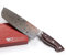 Eagle U-Grip - Nakiri-Messer 18 cm - Voll-Damaststahl 108 Lagen/Heftschalen: G10 schwarz-rot-weiß