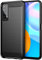 Folmecket Hülle für Huawei P Smart 2021, Karbonfaser, Kratzfest, Stoßdämpfend, Weiches TPU-Gummi, Schutzhülle für Huawei P Smart 2021 (6,67 Zoll) (Huawei P Smart 2021 Schwarz)