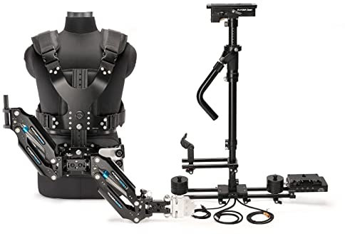 FLYCAM Zest Pro Electronic Video Camera Stabilizer Gold Mount with Vista-II Arm Vest | Precise, Smooth Stabilization System for Video Film Camera Camcorder | Payload: 5-15kg / 11-33lb (VSTA-ZPRO-01)