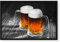 Pixxprint Zwei Maßkrüge Bier, Poster im Bilderrahmen, Format: 38x30cm, Kunstdruck gerahmt