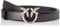 Pinko Damen Love Berry H2 Kalbsgürtel Set Gürtel, Z99o_Black-Old Silver, M