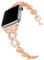 Metal Straps Compatible with Apple Watch SE 40mm Rose Gold, Women Glitter Bracelet Bangle Stainless Steel Replacement Wrist Strap Compatible with Apple Watch 38mm 40mm 41mm Series 9 8 7 6 5 4 3 2 1