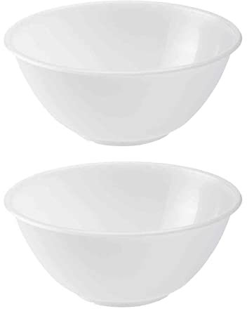 eMKay® Set of 2 Clear Plastic Mixing Bowls - 30cm (7000ml)