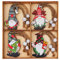 Jagowa 12PCS Wooden Christmas Ornaments - Faceless Dolls for Christmas Tree Decor and Party