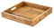 casamia Vassoio decorativo in legno di mango massiccio, colore 40 x 40 cm