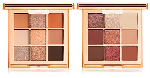 Wakeup Cosmetics - Kit Occhi My Besties - Contiene 1 Eye Feel Good Palette di Ombretti da 9 Tonalità, 01 Nude + 1 Eye Feel Good Palette di Ombretti da 9 Tonalità, 02 Spicy