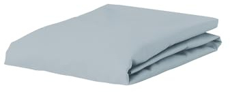 ESSENZA Spannbettlaken Minte Eisblau, 160x200 cm - 100% Baumwollsatin 300TC - Uni