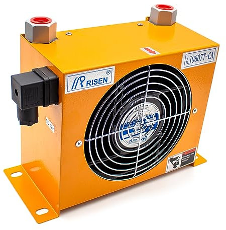 Jieotwice AJ0607T-CA Enfriador de Aire Hidráulico Radiador de Aceite Enfriado Por Aire Intercambiador de Calor de Enfriamiento de Aceite(AC 220V)