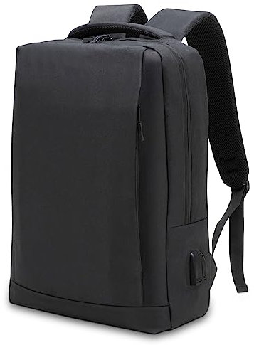 Waytex 71070 Sac à Dos confort Ordinateur 15 pouces et tablette Documents avec port USB et Audio Jack - Imperméable - Noir