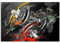 DaanaH Hantel Sport Fitness Wand Bilder Übung Inspirierende Leinwand Malmalerei Farbe Dumbbell Sports Poster Fitnessstudio Bilder Geschenk Schlafzimmer Wohnkultur （Kein Rahmen）