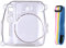 HUIOP Instant Camera Transparent Protection Case with Rainbow Lanyard Replacement for Film Instax Mini 8/9