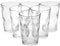Queensway Home & Dining Set of 6x200ml Drinking Glasses Clear Glass Highball Design Tumblers Water Juice