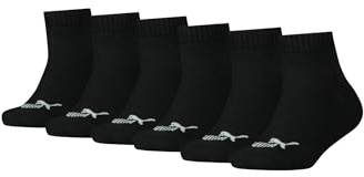 PUMA KIDS Quarter Socken Sneaker Gr. 27-38 für Mädchen und Jungen 6 Paar