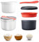 Rice Cooker, 2L Cuocere per Riso a Microonde, Pentola a Vapore per Riso e Cereali, con Cestello per Cottura a Vapore e Cucchiaio per Riso, Lavabile in Lavastoviglie, Senza BPA