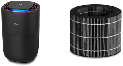 Beurer LB 300 Plus Luftbefeuchter mit energieeffizienter Kaltverdunstungstechnologie & LB 200 / LB 300 Plus Filter-Nachkaufset, Verdunstungsfilter