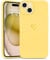 Wirvyuer Compatible with iPhone 13 Case Cute Heart Pattern Protective Shockproof Soft Slim Silicone Phone Case for Women Girls,Yellow