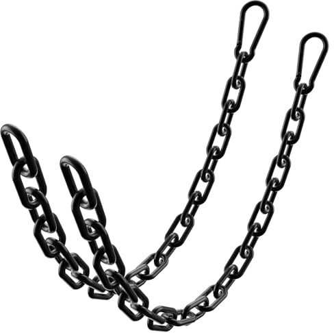 Mixizigoz Fitness Chain, Weight Lifting Chain, 304 Stainless Steel Exercise Cable Machine Extension Chain, LAT Pulldown Bar Extension Attacment for Home Gym