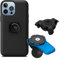 QUAD LOCK 1 Kugel-Adapter Handyhalterung für Motorrad mit Vibrationsdämpfer und MAG-Hülle für iPhone 13 Pro Max