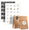 Adventskalender Tüten & Adventskalender Aufkleber – 24 Tüten, Zahlen & Verschluss Sticker – Bastelset Adventskalender 2025 Kinder Frauen Männer – Adventskalender zum Befüllen - Zahlen - Unique