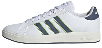 adidas Uomo Grand Court Base 2.0 Shoes, Ftwr White/preloved Ink/off White, 43 1/3 EU