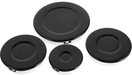 SHOWERORO Double Burner Electric Cooktop Portable Stove Top Gas Stove Burner Caps Concave Surface Flame Cap Oven Gas Hob