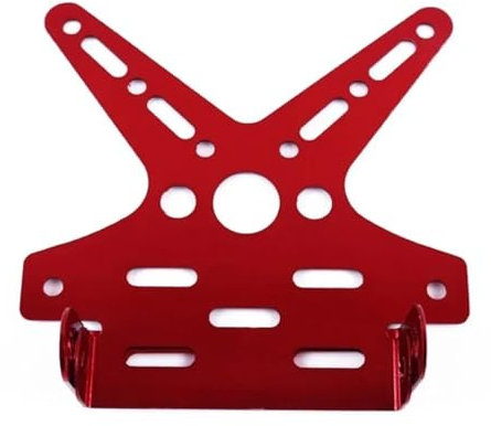 DUSHUO Number Plate Holder Motorcycle Rear License Plate Frame Motorbike Bracket Rack Scooter Adjusted Number Plate Holder