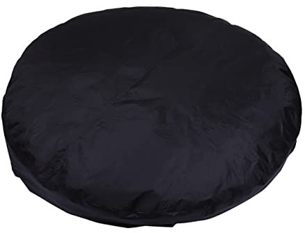 Happyyami Cubierta De Bañera Impermeable Cubierta Inflable para Piscina SPA Cubierta De Piscina Pequeña Redonda Polvo Calentador Bomba De Piscina Ducha Frío Tafetán De Poliéster 190t Black
