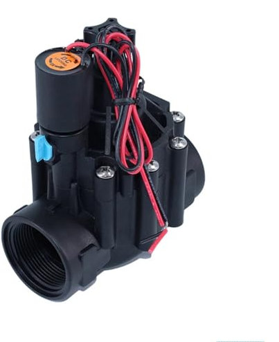 CZDIQXVF Elettrovalvola for irrigazione dell'Acqua normalmente Chiusa da 1/2 3/4 1 220V 12V 24V Valvola in Nylon for irrigazione di Giardini agricoli e paesaggi(Dn32,220VAC)