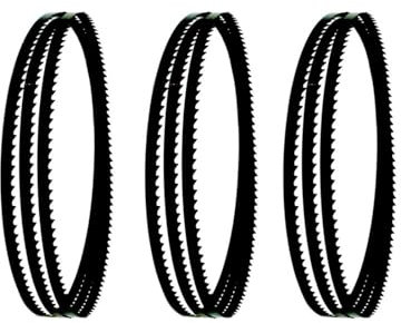 3 Stück 58-1/2 Zoll x 1/4 Zoll x 3 TPI Bandsägeblätter, Metallbandsägeblatt mit hoher Abriebfestigkeit, Bandsägeblatt