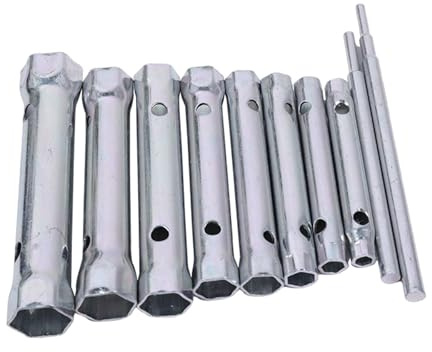 10pcs/set Shower Valve Socket Wrench Plumbing Socket Wrench Metric Size 6-22mm Plumbing Repair and Tub Removal
